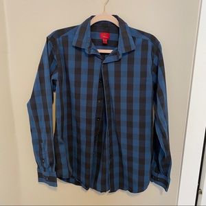 Blue and Black Dress Shirt by Alfani